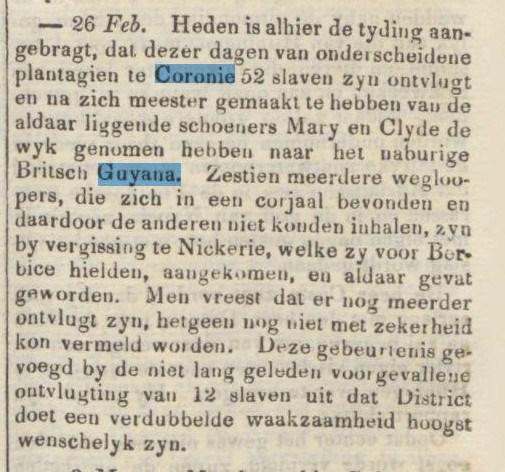 m d.d. 18 juni 1853, houdende een pleidooi voor snelle afschaffing van de slavernij in Suriname, en waaruit blijkt, dat er toen