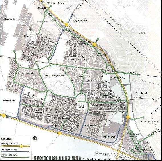 2. Afbakening 2.1 Beschrijving hoofdinfrastructuur In de Actualisatie Ontwikkelingsvisie Leidsche Rijn uit 2003 is de hoofdstructuur voor Leidsche Rijn vastgesteld.