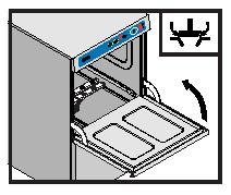 9 Uitschakelen en reinigen van de machine 9.1 Uitschakelen Sluit de deur, druk en houd de Afvoeren-knop 3 in voor 2 sec.