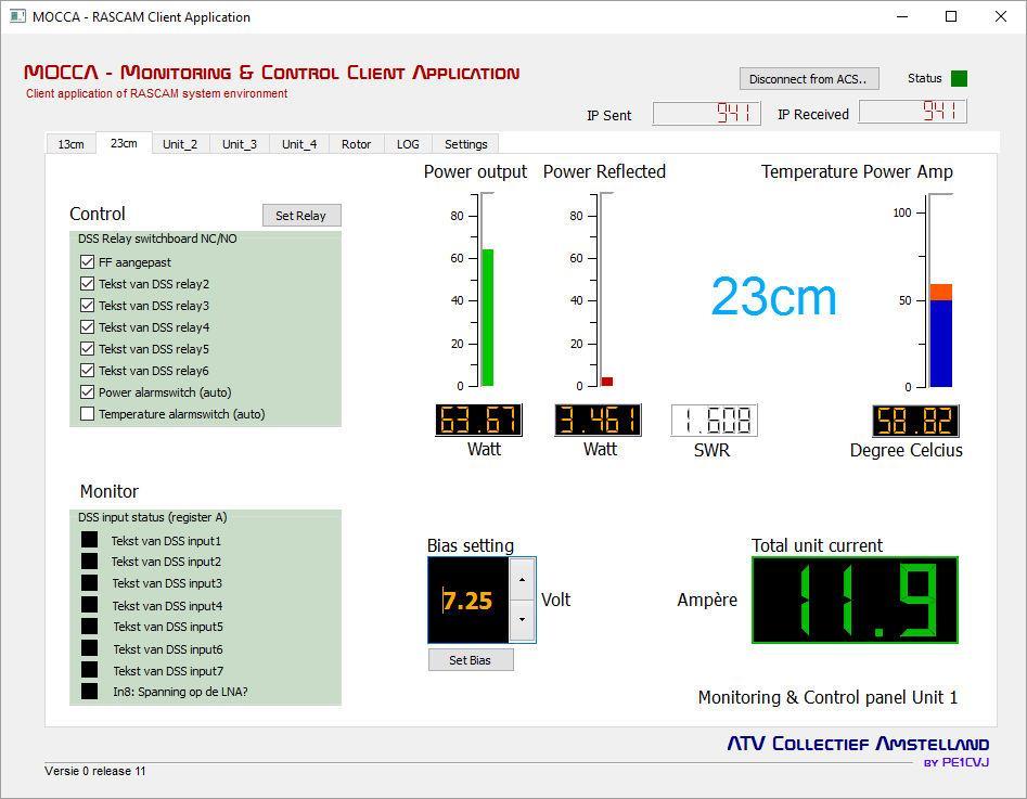 Software development (Client) Client: MOCCA (Monitoring & Control Client Application)