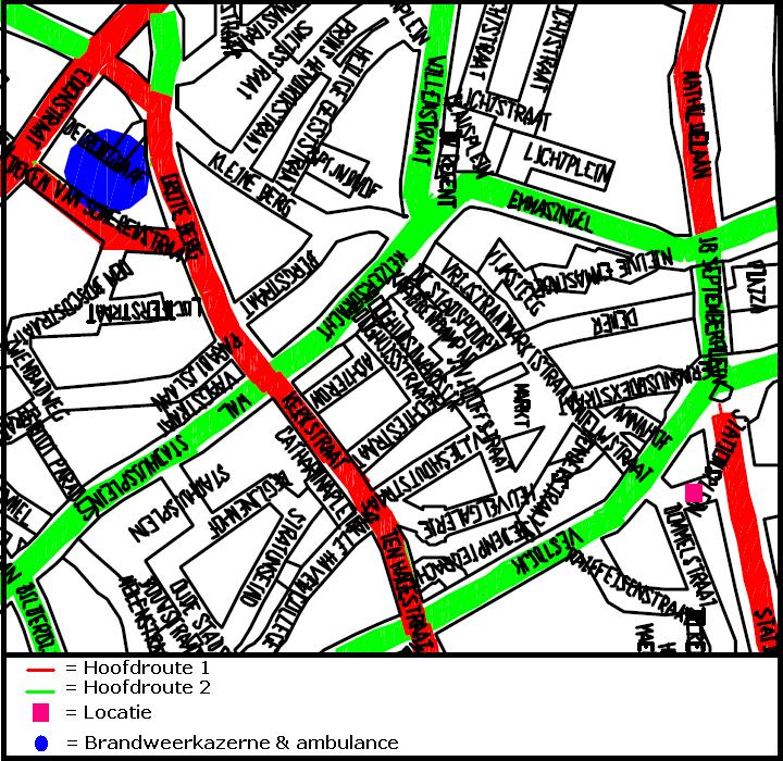 4.2 Toegankelijkheid (ereikaarheid voor hulpdiensten) Calamiteitenroutes zijn aanwezig. Route verloopt via de Kerkstraat, links Vestdijk en dan rechts Stationsplein.