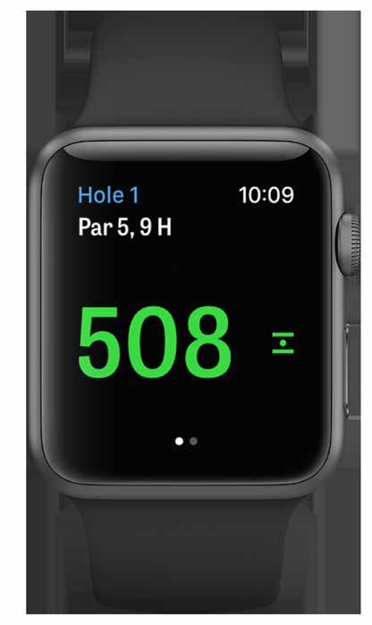 APPLE WATCH Synchroniseer je iphone met je Apple Watch en geniet van Golfshots functies vanaf je pols.