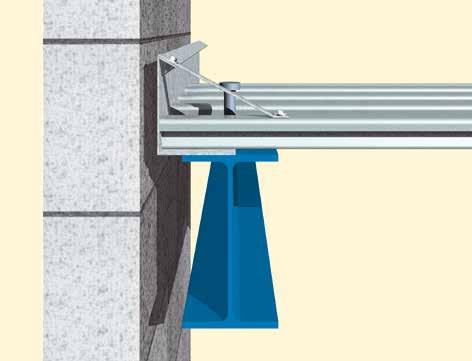 minimaal 50mm opleggen Minimaal 20 mm Bij uitkragingen groter dan 150mm is extra wapening noodzakelijk