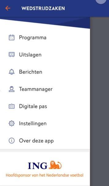 WEDSTRIJDZAKEN APP App voor Ios en Android smartphones/tablets.