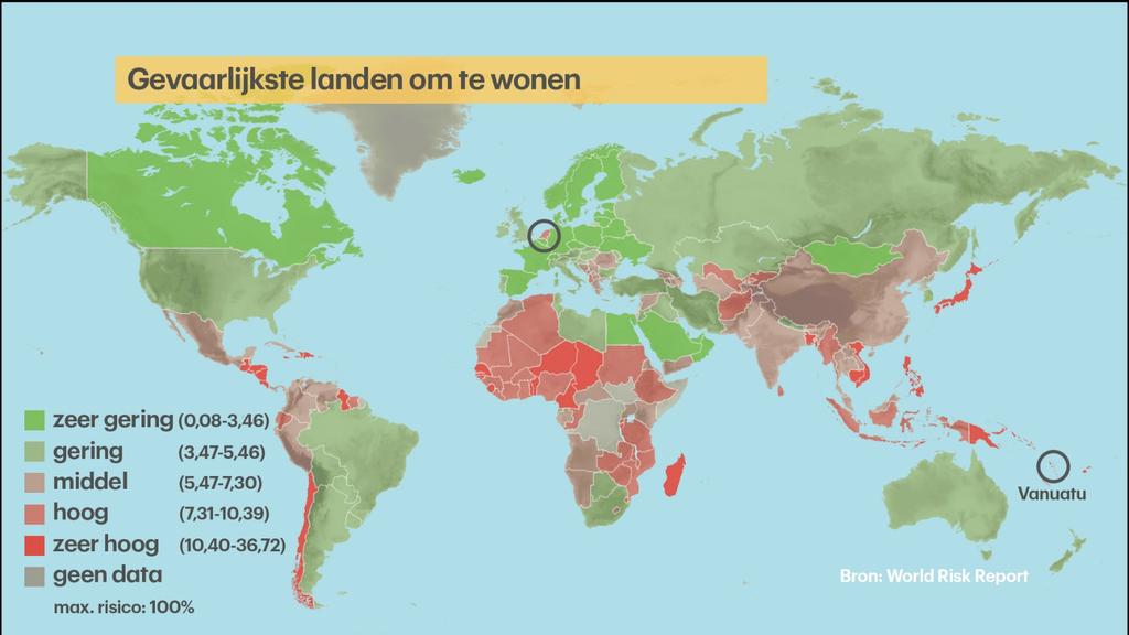 Gevaarlijkste landen om te wonen: #50 Nederland Maar zonder