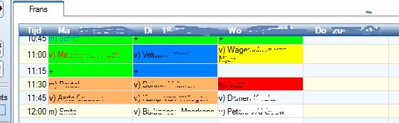 De patiëntenkaart is overzichtelijk en handig ingedeeld.