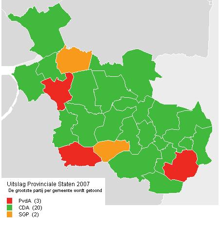 48 Provinciale Staten 2007 Provincie Overijssel Gemeente Almelo % absoluut Kiesgerechtigden: 53128 Opkomst: 41.35 21971 Geldige stemmen: 41.23 21905 Blanco/ongeldig: 0.