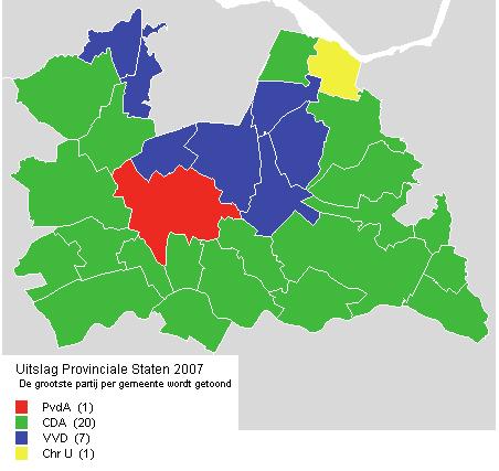 61 Provinciale Staten 2007 Provincie Utrecht Gemeente Breukelen % absoluut Kiesgerechtigden: 10821 Opkomst: 55.72 6030 Geldige stemmen: 55.59 6015 Blanco/ongeldig: 0.