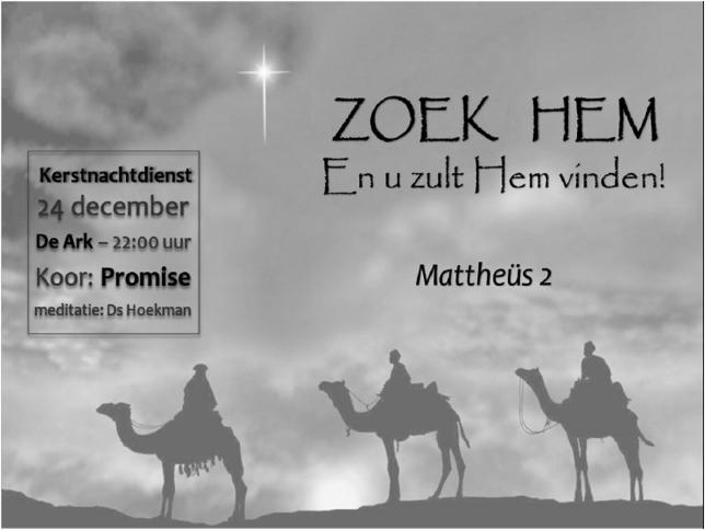 Komt allen tezamen Komt allen tezamen, jubelend van vreugde Komt nu, o komt nu naar Bethlehem Ziet nu de vorst der eng'len hier geboren, die Koning!
