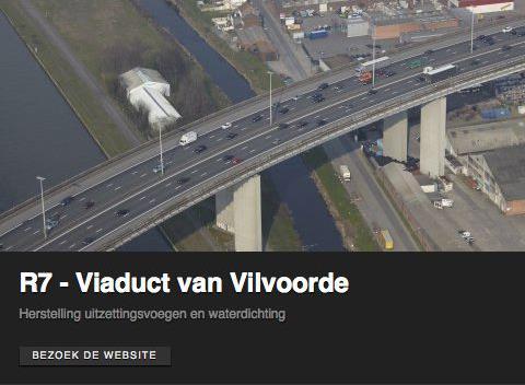 de viaduct werd gebouwd van 1974 en 1978. En is reeds verschillende malen hersteld. in 2000 was een nieuw wegdek aangelegd.