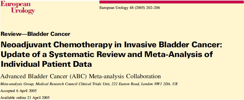 Resultaten van studies naar neo-adjuvante chemotherapie?