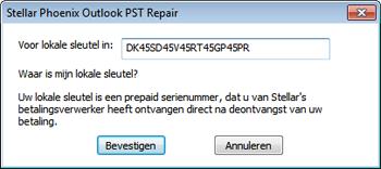 In Registratie Optie dialoog box, kies Ik heb de Registratie sleutel. 11. Kies handleiding Registratie en klik OK. 12.