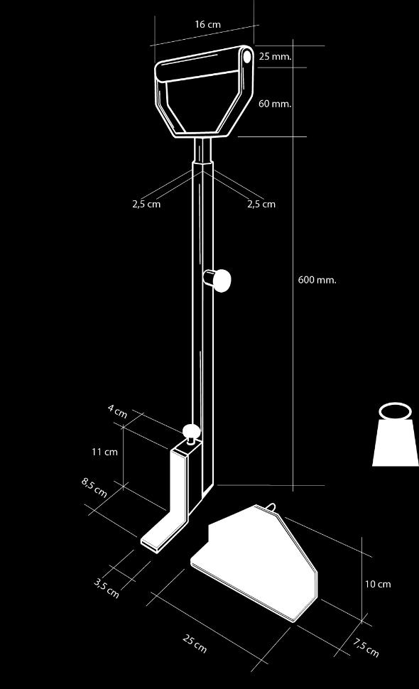 ) Aangeraden tilgewicht volgens de NIOSH tilnorm: (RWL) Recommended Weight Limit: max. 23 kg. 3.