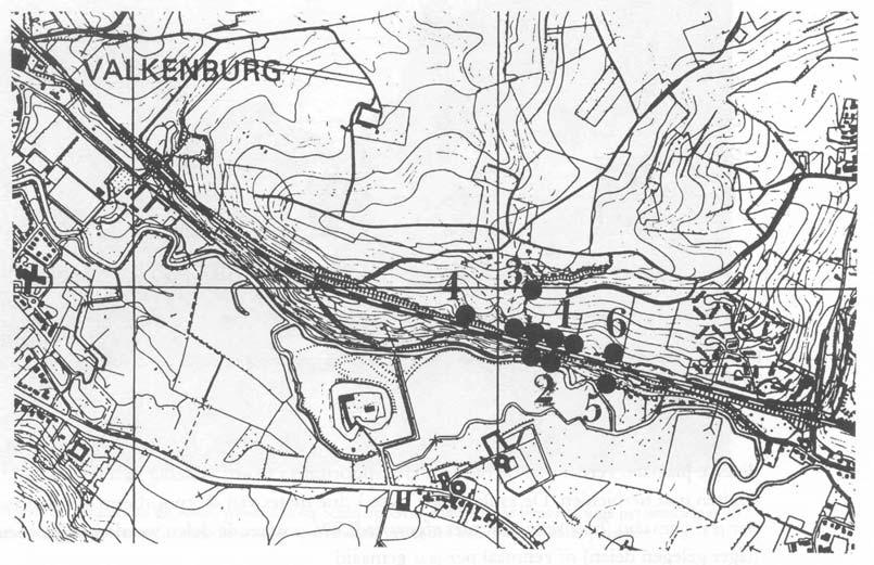 10 Jansen, Kleukers & Odé 1999 Figuur 7. Deelpopulaties rosse sprinkhaan bij Schin op Geul in 1997.