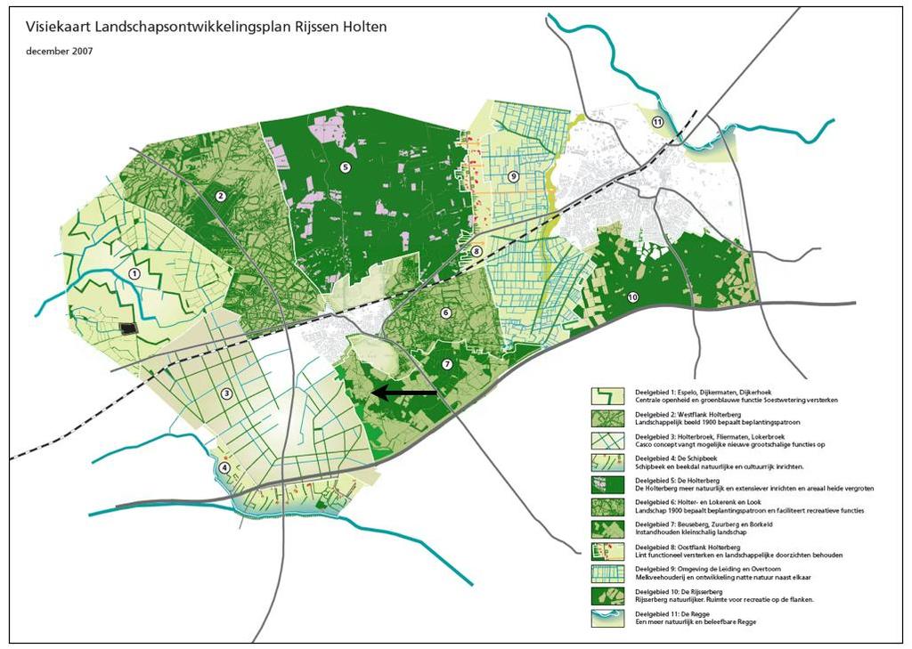 4.3.3 Landschapsontwikkelingsplan 4.3.3.1 Algemeen De gemeente Rijssen-Holten heeft een landschapsontwikkelingsplan (LOP) vastgesteld (december 2007), waarin de het landschap van de gemeente en de omgeving wordt beschreven.