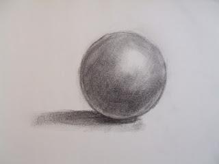 Allereerst moet een cirkel kunnen tekenen. Met licht en schaduw kun je van een cirkel een echte bol maken. De verhouding van een bol blijft altijd het zelfde, hoe je er ook tegen aan kijkt.