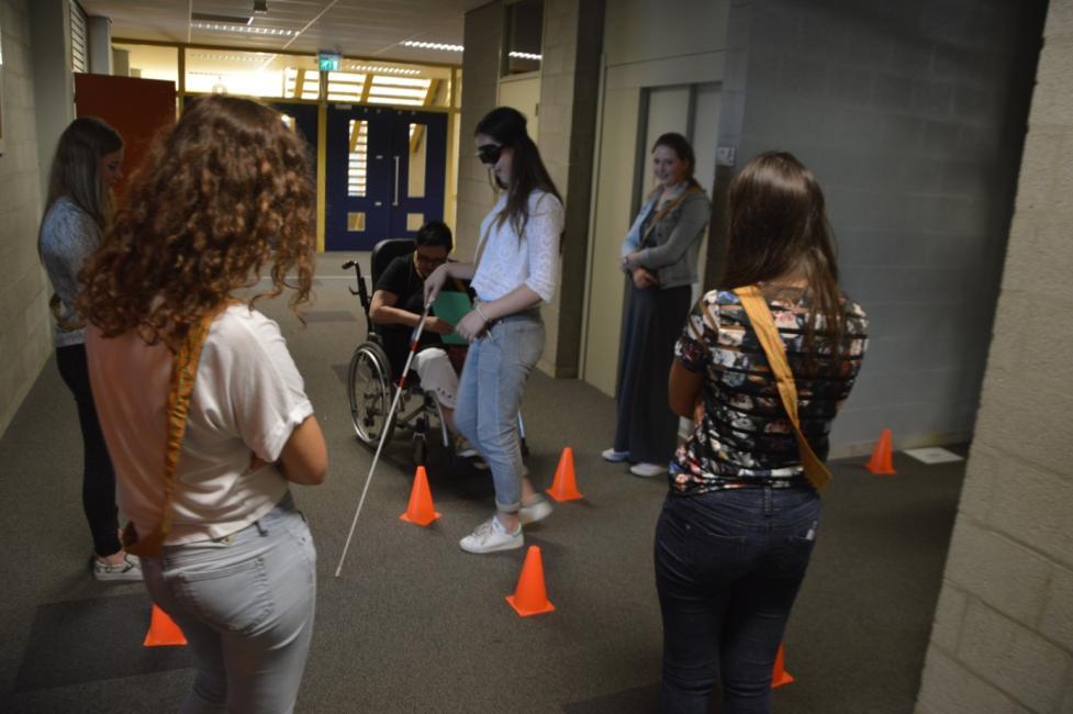 Door scholen in contact te brengen met zorginstellingen kunnen scholieren een soort maatschappelijke stage ervaren bij de betreffende zorginstelling. De bedoeling is dat kleine groepjes (max.