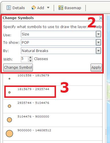 (single symbol, unique symbols, color, size), (2) op basis van welke gegevenswaarde