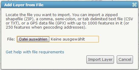 gegevens wil weergeven op een kaart: 14 Je kan drie bestandstypes gebruiken in ArcGIS Online: tekst- of spreadsheet bestanden (in.csv formaat), GPS data bestanden (in.