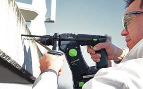 Festool-systeem Energie-efficiënt (ver)bouwen Het 18 volt-systeem. Gebouwd vanuit een nieuwe manier van denken. Compatibel met het systeem en met eenvoudig uitwisselbare batterijen.