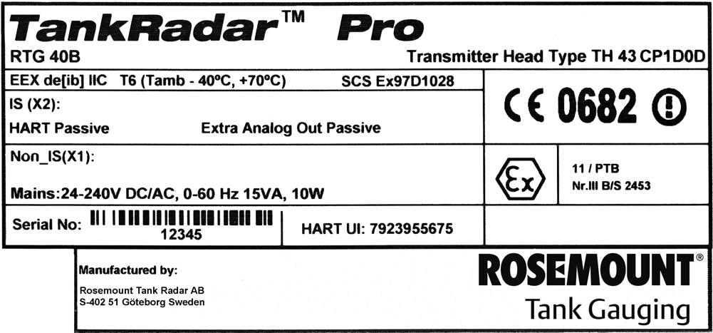 du Speciale veiligheidsinstructie Informatie richtlijnen van de Europese Unie INFORMATIE OVER DE EUROPESE ATEX-RICHTLIJN VOOR DE TANKRADAR PRO In dit document wordt een overzicht gegeven van de