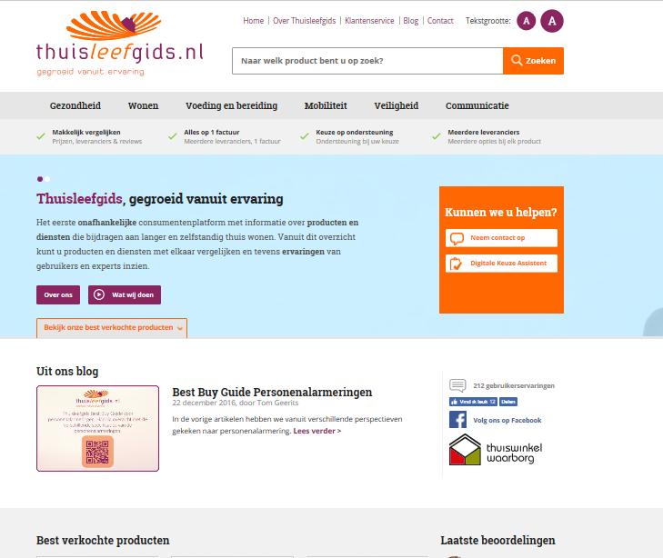 In en rond het huis Thuisleefgids Online consumentenplatform om de consument (en