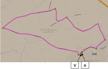 PROVINCIAAL KAMPIOENSCHAP VLAAMS-BRABANT NIEUWELINGEN - HOEGAARDEN - 7 MEI 2016 Omloop: V= Vertrek A=Aankomst Verantwoordelijke organisatie: - Voorzitter: André Schoensetters, Kalverstraat 31, 3320