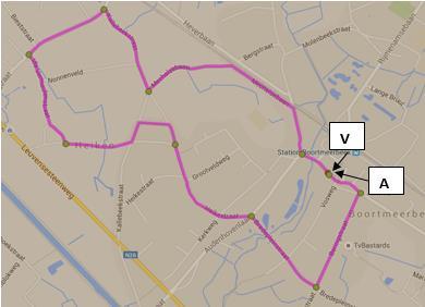 PROVINCIAAL KAMPIOENSCHAP VLAAMS-BRABANT DAMES ELITE - BOORTMEERBEEK - ZONDAG 15 MEI 2016 V= Vertrek A=Aankomst Vertrek: Hanswijkstraat Beringstraat (200m) Bredepleinstraat (700m) Audenhovenlaan