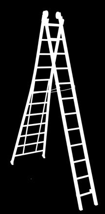 De ladders hebben een hoog afwerkingsniveau, zijn uiterst sterk, licht in gewicht en