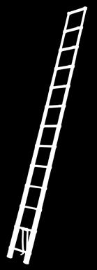 Ladders divers Isolatie opsteekladder Deze opsteekladder met glasvezel versterkte stijlen is speciaal ontwikkeld voor gebruik in de buurt van elektrotechnische installaties met laagspanning (1.