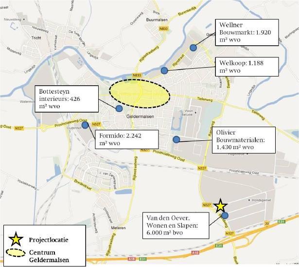 In de gemeente Geldermalsen zijn een aantal bedrijventerreinen aanwezig, namelijk in Beesd, Deil, Geldermalsen en Tricht. In Beesd, Deil en Tricht betreffen dit meestal autobedrijven.