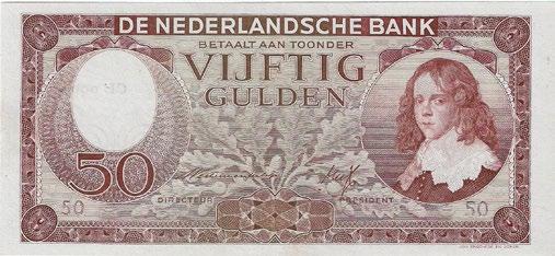 MUNTENVEILING 180 100 Gulden 1947 bankbiljet. Alm. 120-1. UNC. 100 181 100 Gulden 1947 bankbiljet. Alm. 120-1/Pl.