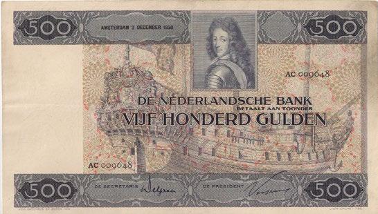 Alm. 155-1. UNC. 400 176 100 Gulden 1921 bankbiljet. Alm. 116-1b. Fraai/zeer fraai.