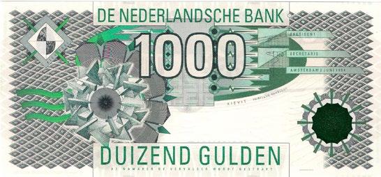 Prachtig/UNC. 60 179 100 Gulden 1947 bankbiljet. Alm. 120-1. Prachtig/UNC. 50 192 1000 Gulden 1994 bankbiljet.