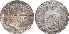 175 376 1/2 Gulden 1858. UNC. 75 377 1/2 Gulden 1859. UNC. 100 378 1/2 Gulden 1860.