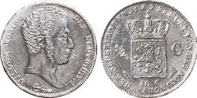 Zeer fraai. 150 373 1/2 Gulden 1848. UNC. 100 355 25 Cent 1913.