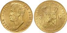 80 453 5 Gulden goud 1912. Prachtig.