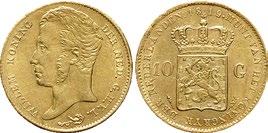 5000 5 Gulden goud 445 5 Gulden goud 1826 Brussel. Prachtig.
