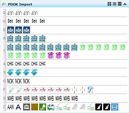 6.2 Import Task Menu Het Task menu is onderverdeeld in 11 gedeeltes: Ahn