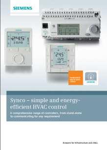 Beschikbare flyers en brochures 0-92108 Synco simple and energy-efficient HVAC control (Synco product range brochure) 0-92168 HVAC control with Synco (- simple and energy-efficient HVAC control -