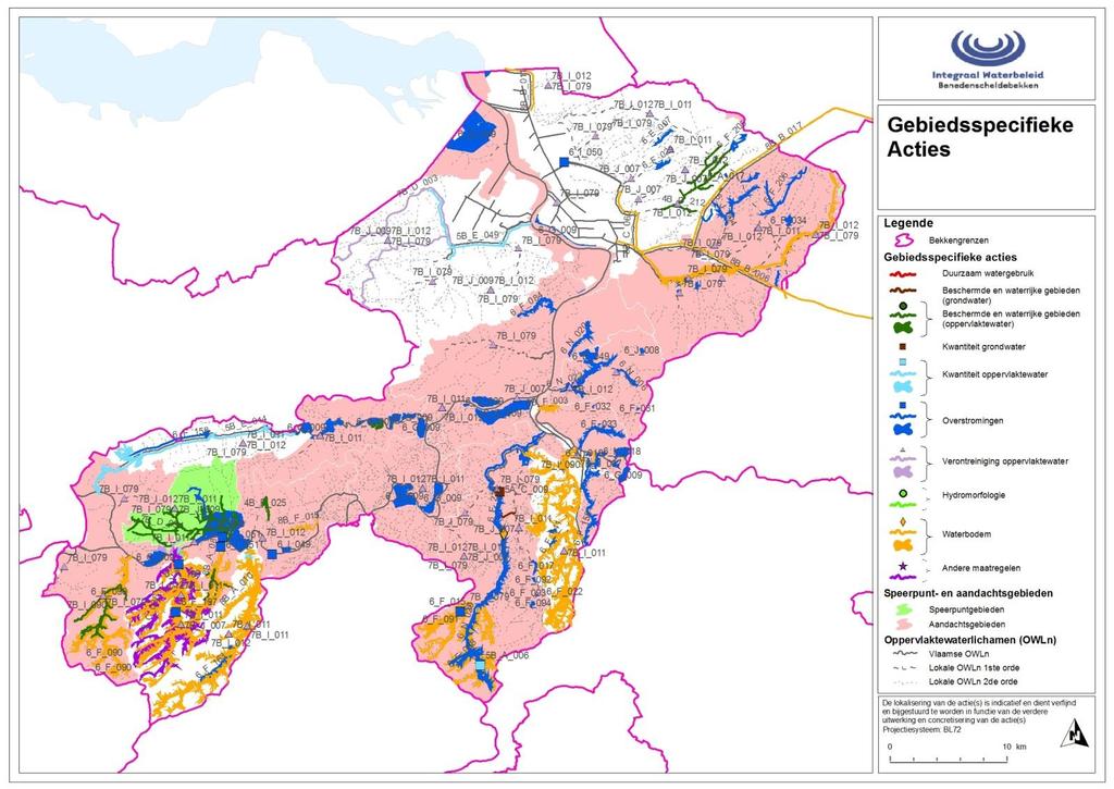 5.3.12 Situering gebiedsspecifieke acties Kaart 3: Situering