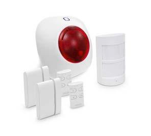 Alarmkits en accessoires Draadloos local-alarmsysteem Beveilig uw woning, kantoor of gebouwen tegen diefstal. - Compact en verfijnd design, draadloos, eenvoudig in gebruik.