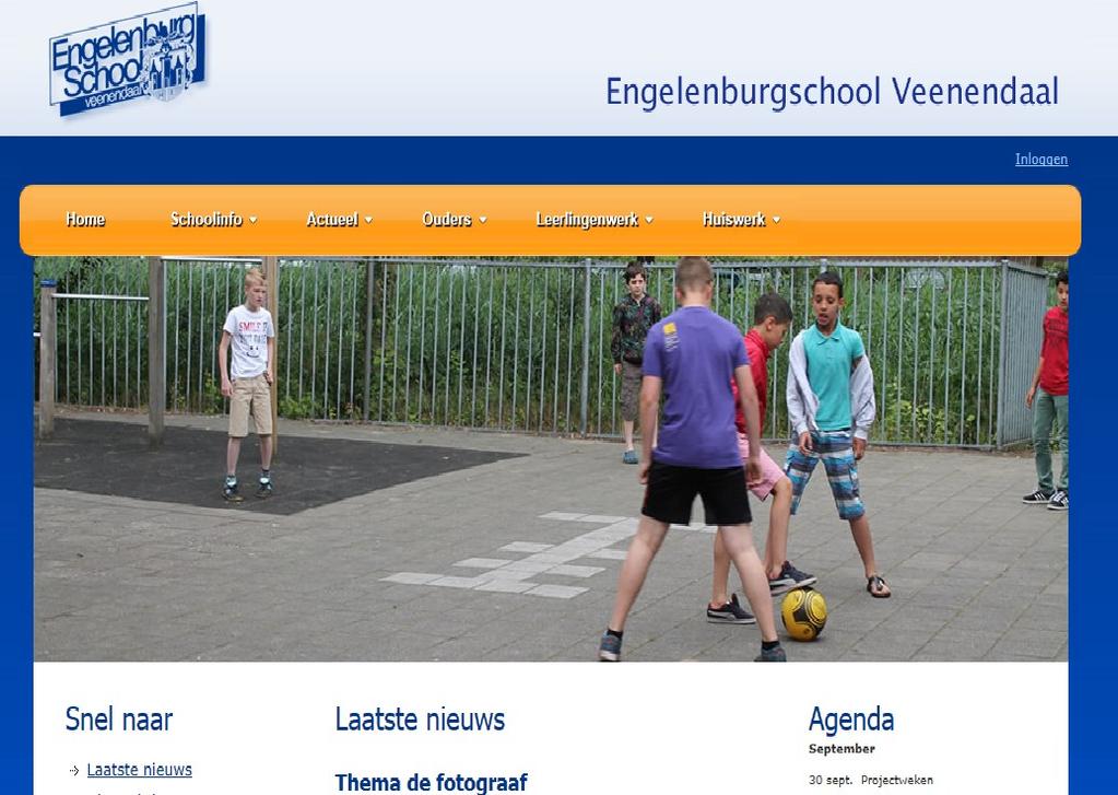 Pagina 5 N i e u w e s i t e De afgelopen maanden is er hard gewerkt aan een nieuwe site voor de Engelenburgschool.