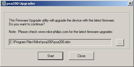 18 firmware upgraden je kunt www.nike-philips.com bezoeken om de meest recente firmware te controleren en te downloaden, indien beschikbaar.