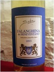 Witte wijn (Bianco) Falangina del Beneventano Deze wijn is gemaakt van de Falanghina druif.