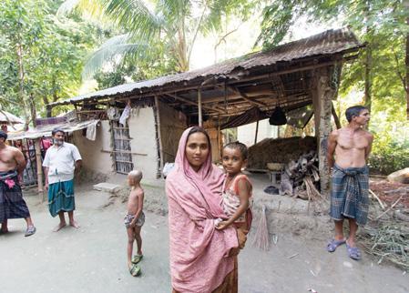 Minder vaak ziek Gezin van 4 personen Vader: Moeder: Zoon: Zoon: werkt in Dhaka als stenensjouwer,