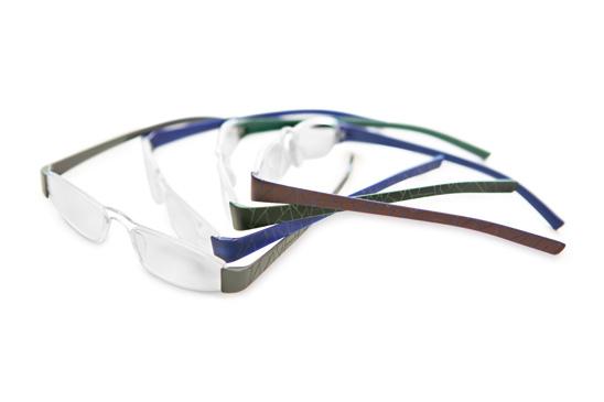 Trendy kunststof bril met patroon
