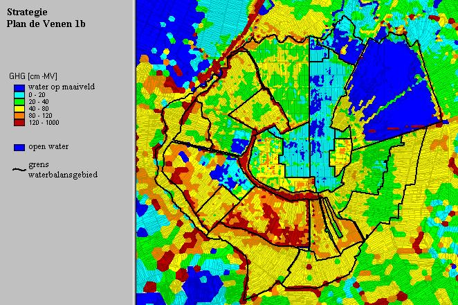 De GVG is bepaald uit de gemiddelde grondwaterstand op 31 maart over een periode van acht jaar. Voor het maaiveld is voor Groot Mijdrecht gebruik gemaakt van een gevlogen AHN uit 2002.