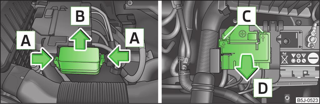 Nr. Verbruiker 12 Regelapparaat voor aanhangwagenherkenning 13 Regelapparaat voor automatische versnellingsbak 14 Motor voor halogeenprojectorkoplampen met bochtenverlichtingsfunctie 15