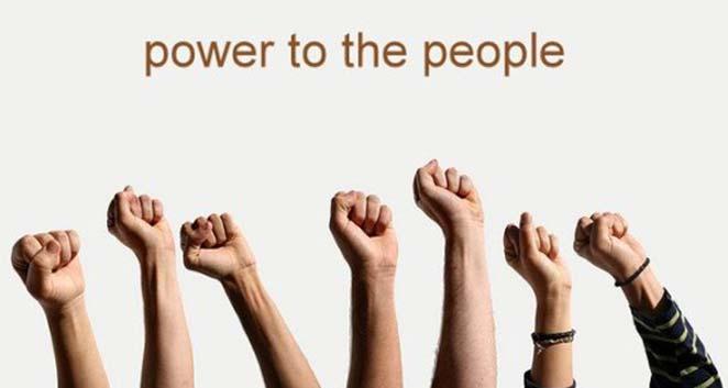 De wil van het volk in de democratie is de macht gebaseerd